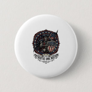 Patriotisches Phantom Patriot Horror Monster Patri Button