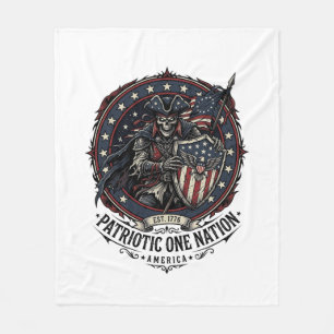 Patriotisches Phantom Patriot Horror Monster Patri Fleecedecke