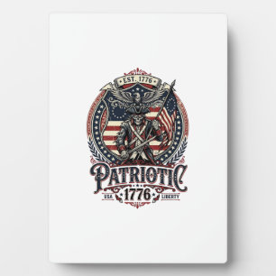 Patriotisches Phantom Patriot Horror Monster Patri Fotoplatte