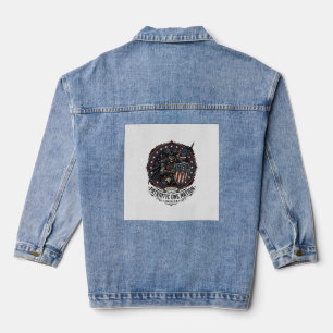 Patriotisches Phantom Patriot Horror Monster Patri Jeansjacke