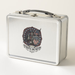 Patriotisches Phantom Patriot Horror Monster Patri Metall Brotdose
