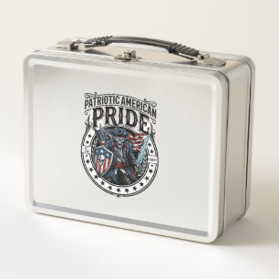 Patriotisches Phantom Patriot Horror Monster Patri Metall Brotdose