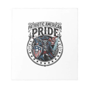 Patriotisches Phantom Patriot Horror Monster Patri Notizblock