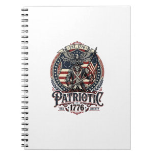 Patriotisches Phantom Patriot Horror Monster Patri Notizblock