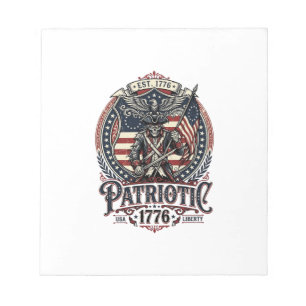 Patriotisches Phantom Patriot Horror Monster Patri Notizblock