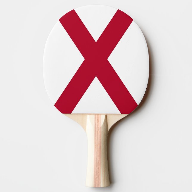 Patriotisches Pingpongpaddel mit Flagge von Alabam Tischtennis Schläger (Rückseite)