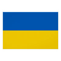 Patriotisches Plakat mit der Flagge der Ukraine