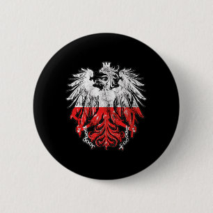 Patriotisches polnisches Erbe Wurzeln Polen Adler- Button