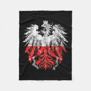 Patriotisches polnisches Erbe Wurzeln Polen Adler- Fleecedecke