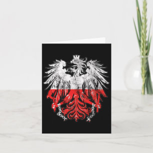 Patriotisches polnisches Erbe Wurzeln Polen Adler- Karte