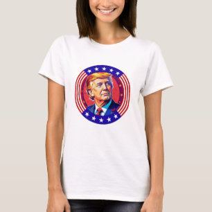 Patriotisches Portrait des amerikanischen Führers T-Shirt