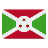 Patriotisches Poster mit der Flagge Burundis
