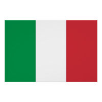 Patriotisches Poster mit der Flagge Italiens