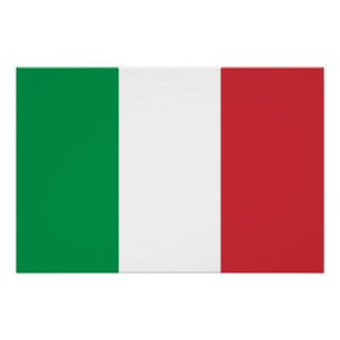 Patriotisches Poster mit der Flagge Italiens