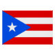 Patriotisches Poster mit Flag Puerto Rico (Vorderseite)