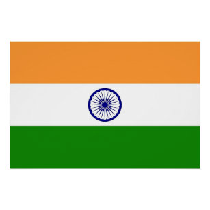 Patriotisches Poster mit indischer Flagge