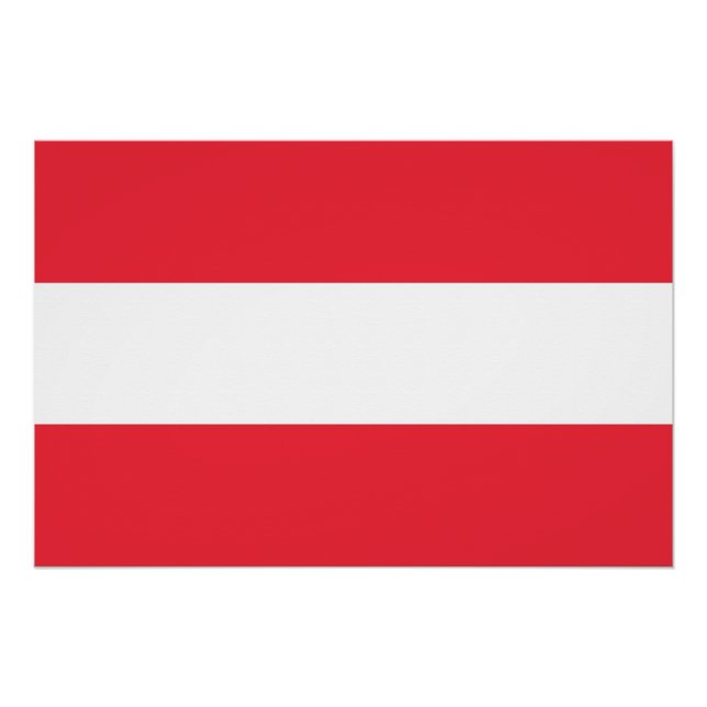 Patriotisches Poster mit österreichischer Flagge (Vorderseite)