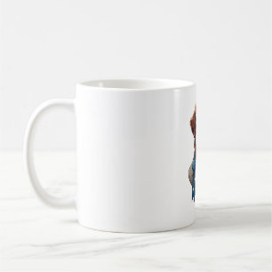 Patriotisches Retriever Stolz Vintage Hundeshirt Kaffeetasse