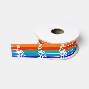 Patriotisches Ribbon mit der Flagge von St. Peters Ripsband