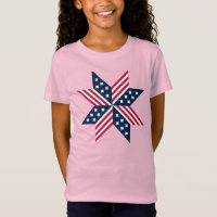 Patriotisches Rot Weiß Blau Einheimische USA Stern