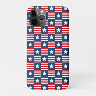 Patriotisches Rot, Weiß & Blau USA-Flaggenmuster Case-Mate iPhone Hülle