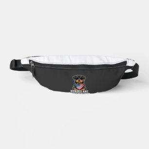 Patriotisches Rottweiler-Held-Hund-Vektor-Design Bauchtasche