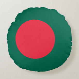 Patriotisches rundes Kissen mit bangladeschischer
