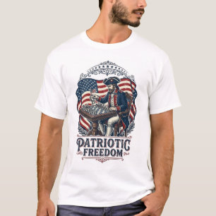 Patriotisches Schachspieler-Vektorgrafik-T-Shirt T-Shirt