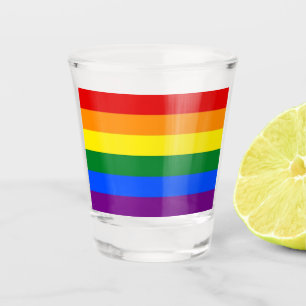 Patriotisches Schießglas mit der Flagge von LGBT Schnapsglas