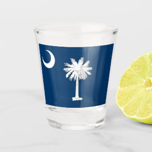 Patriotisches Schießglas mit der Flagge von South  Schnapsglas