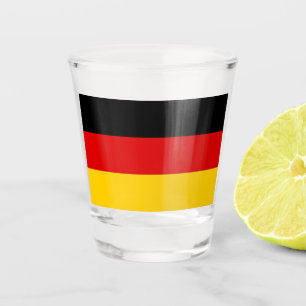 Patriotisches Schießglas mit Flagge Deutschlands Schnapsglas