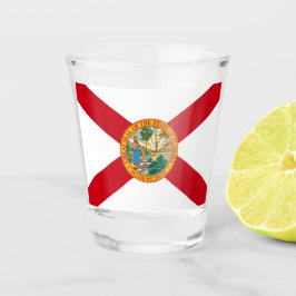 Patriotisches Schießglas mit Florida-Flagge Schnapsglas