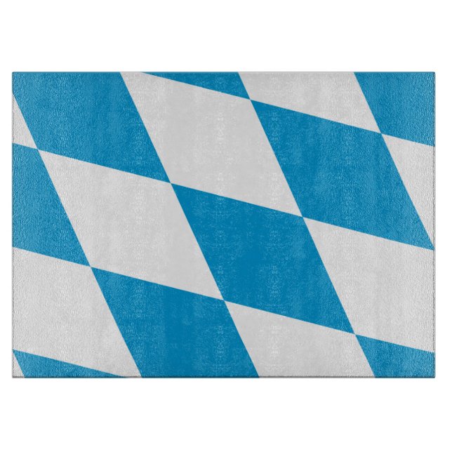 Patriotisches Schneidebrett mit der Flagge Bayerns (Vorderseite)