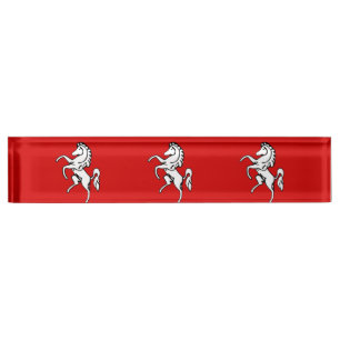 Patriotisches Schreibtischschild mit Flag Kent Lan