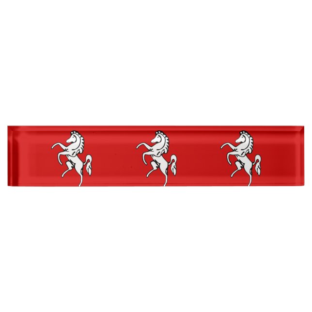 Patriotisches Schreibtischschild mit Flag Kent Lan (Vorderseite)