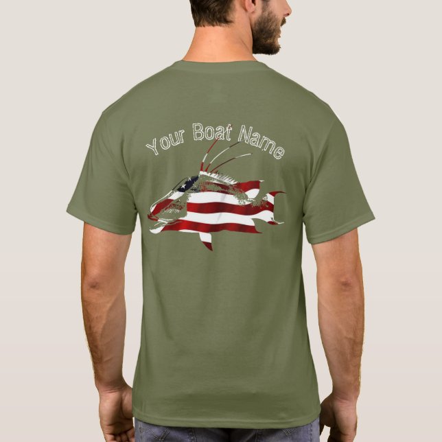 Patriotisches Schweinsnapper-Shirt T-Shirt (Rückseite)