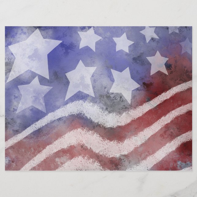 Patriotisches Scrapbook-Papier (Vorderseite)