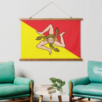 Patriotisches Sizilienband, gerahmte sizilianische