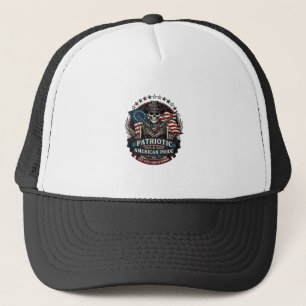 Patriotisches Skelett Cowboy Dunkler Patriot Skele Truckerkappe