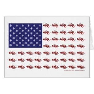 Patriotisches Snowmobiling