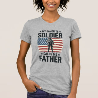 Patriotisches Soldat Vater Vintage Vector Shirt De