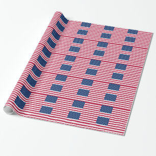 Patriotisches, spezielles Packpapier mit Flagge
