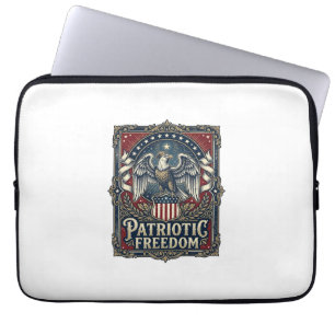 Patriotisches Stargazer-Vektorgrafik-T-Shirt Laptopschutzhülle