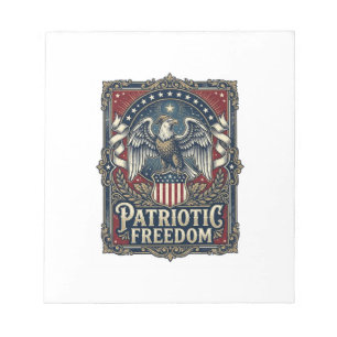 Patriotisches Stargazer-Vektorgrafik-T-Shirt Notizblock