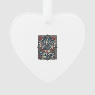 Patriotisches Stargazer-Vektorgrafik-T-Shirt Ornament