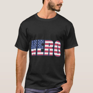 Patriotisches Sterne und Streifen Herrenhemd T-Shirt