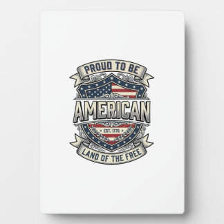 Patriotisches Stolz ein Amerikaner Schild Shirt-De Fotoplatte