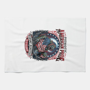 Patriotisches Sumpfmonster Old Glory Horror Monste Geschirrtuch