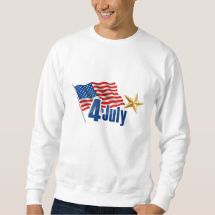 Patriotisches Sweatshirt der Männer - 4. Juli