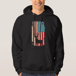 Patriotisches T-Shirt für amerikanische Hirschejäg Hoodie